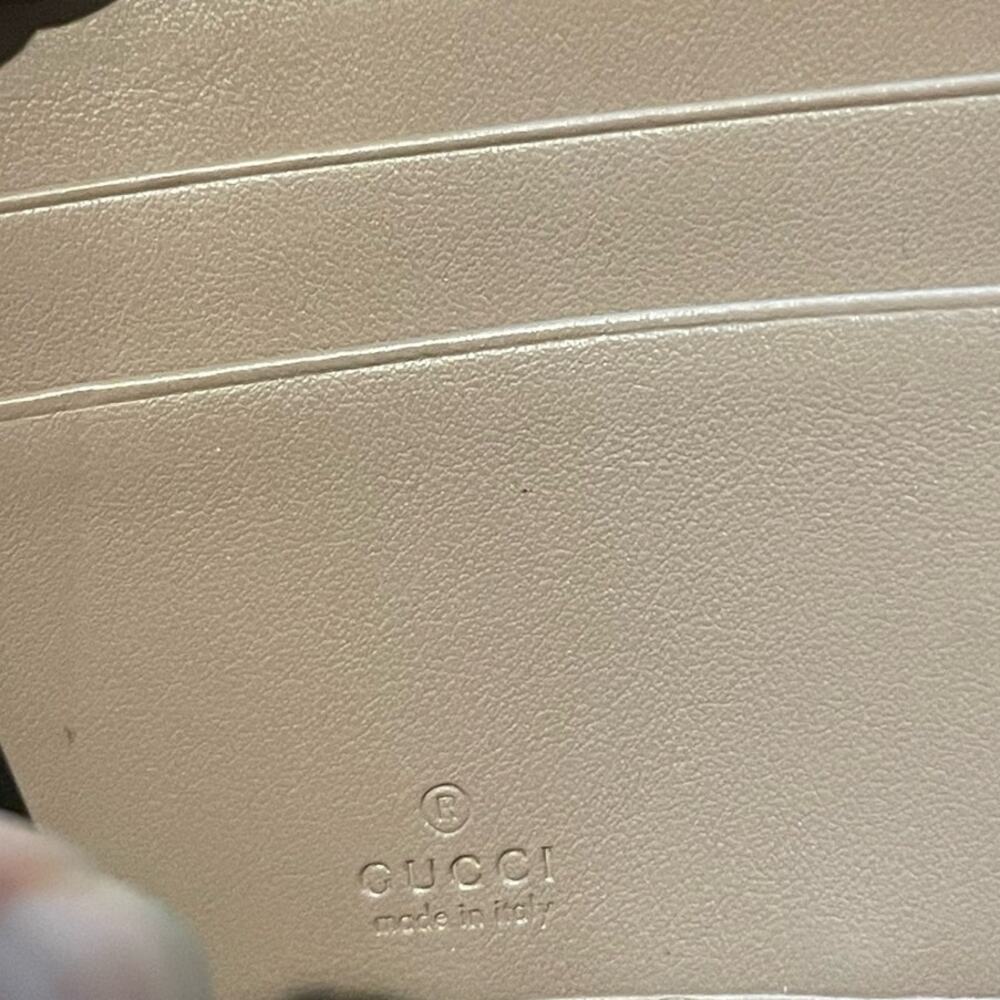 Gucci GG Double G Marmont Zip Around Wallet Zippy Chevron Leather Long Tan Gold - Picture 13 of 14